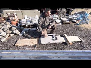 How to cut granite with a chisel