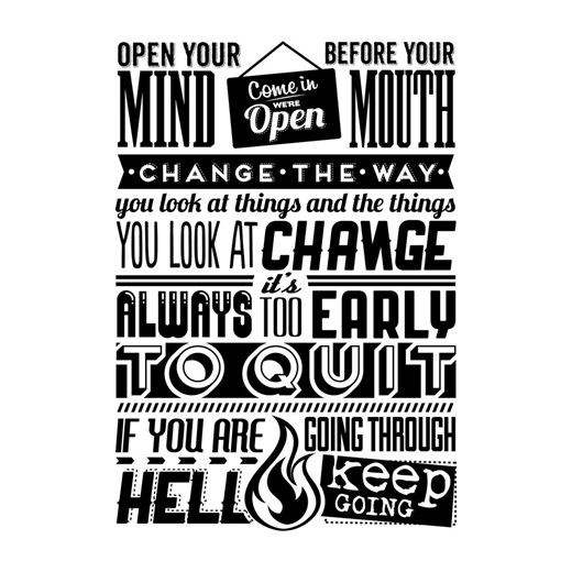 Motivational Quotes Wall Decal Sticker Set. Inspirational Success Quote Vinyl for Office, Classroom, Gym, Home Office or Study Decor. #6937 - Etsy