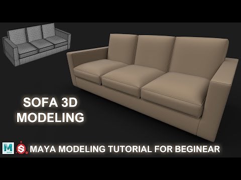 Autodesk Maya 2023 Modeling Tutorial l Sofa Modeling in MAYA