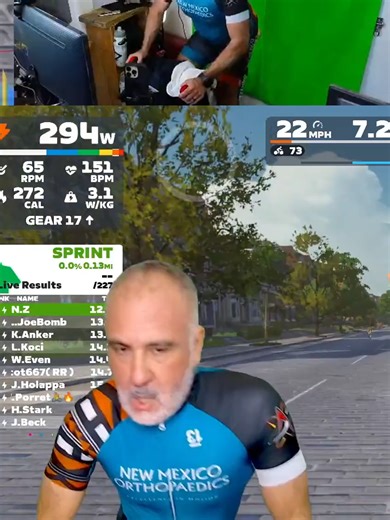 Zwift Sprint No Green Jersey Big Effort