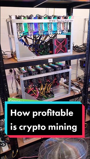 How profitable is crypto mining really? 🤔 #cryptocurrency #crypto #fyp
