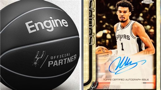 Spurs partner with 'Engine'; Topps releases 1-of-1 Chrome Wembanyama card