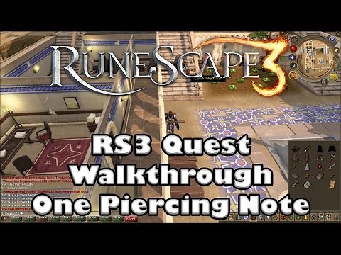 RS3 Quest Walkthrough - One Piercing Note - 2016 (Up to Date)