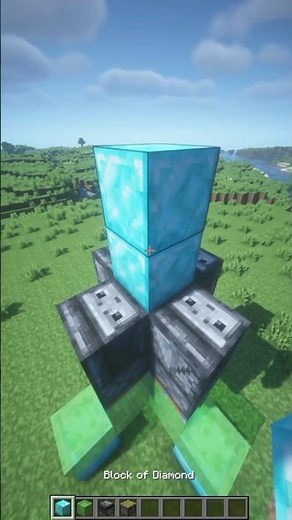 WORKING ROCKET IN MINECRAFT TUTORIAL #minecraft #shorts #gaming #minecraftshorts