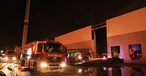 Zware brand in loods in aanbouw bij Luik Natie Coldstore