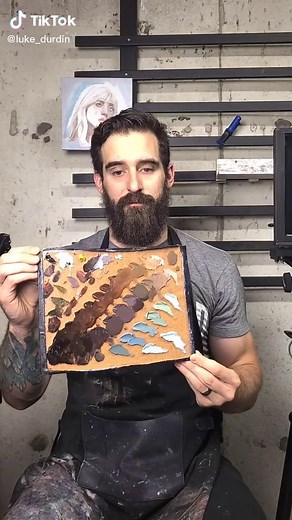 How I Mix Paint 🎨 #art #artistsoftiktok #fyp #oilpainting #satisfying