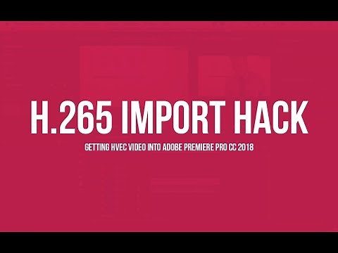 Simple Hack for Importing H.265 HEVC Video into Adobe Premiere Pro CC 2018