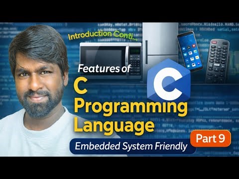 Features of C programming language in C Explained in Telugu |Embedded System Friendly|Part 9