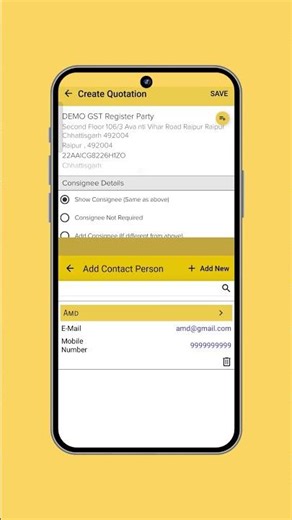 GST Quotation kaise banaye in GimBooks app tutorial