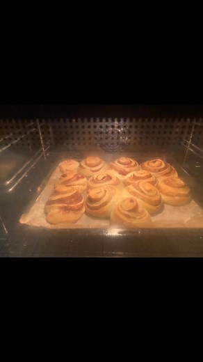 Soft cinnamon roll with nestle cream glaze Not perfect shape but yummy 🤤💜 | Cindy Valdenor