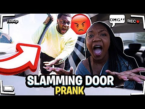 SLAMMING THE DOOR PRANK ON GIRLFRIEND!