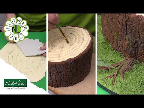 Tree Stump Cake The Flower Pro Way | With Chef Nicholas Lodge