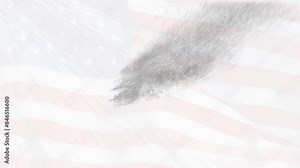 Fourth of July Happy Independence Day, Happy Independence Day USA, Celebrate Fourth of July Text Animation 2024, Happy Independence Day Text Animation Sand Effects