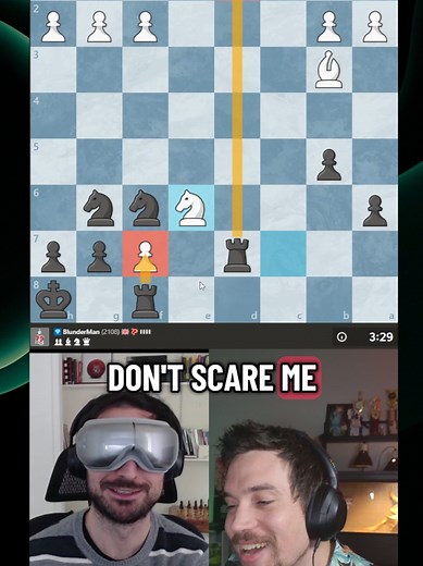 Blindfolded Chess Master Smothered Checkmate