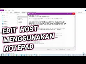 How to Edit Windows 10 Hosts File Using Notepad