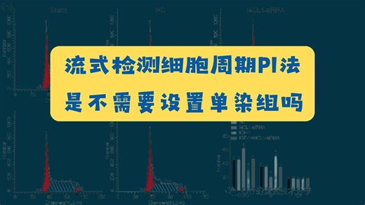 流式检测细胞周期PI法，是不需要设置单染组吗？
