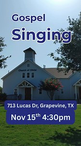 Imagine a room full of people singing — no instruments, no performance, just voices lifted in praise. Join us for a community acapella singing in Grapevine on November 15th — open to everyone, no experience needed. You don’t have to know the songs or be a singer; just come feel the peace and joy that happens when hearts and voices come together. Comment SING for the details — we’d love for you to be there. | The Church of Christ in Grapevine