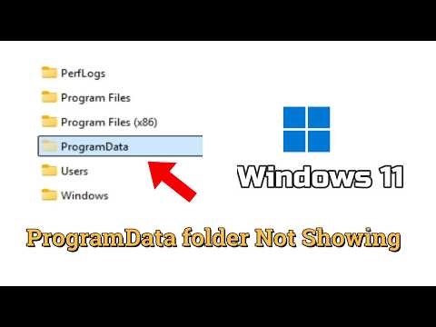 Fix ProgramData folder Not Showing in Windows 11