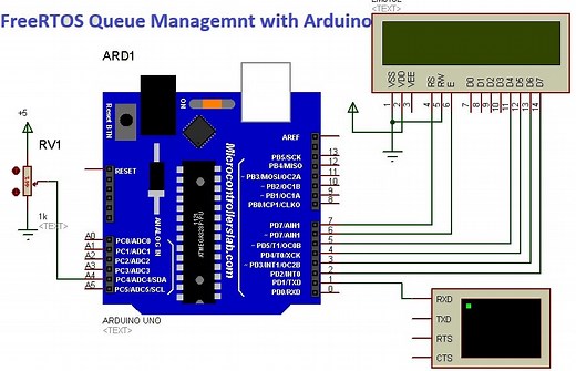 Arduino FreeRTOS : Create Queues and Read/Write to Queue