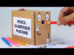 How to Make Pencil Sharpener Machine with Cardboard | Homemade Inventions