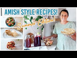 Amish/Mennonite Style Cooking | Summer Salads & Rhubarb Pie | Lynette Yoder