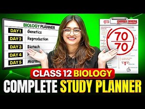 Class 12 Biology Complete Study Planner 2026 🔥| 70/70 Full Marks Strategy for Boards | Aarushi Ma’am