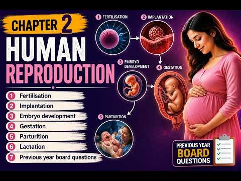 Human reproduction (Fertilisation to praturition) - Class 12