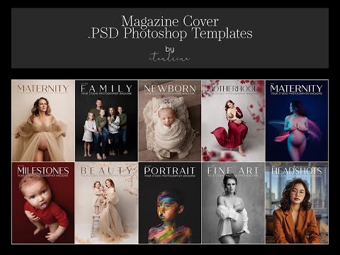 Magazine Cover Template Photoshop Tutorial