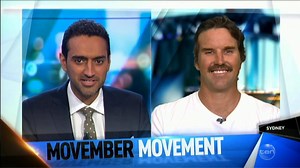 “If we bring that awareness to the guys and say 'listen, it's okay to talk about it', hopefully we'll save one or two more lives.” Movember ambassador Pat Rafter talks about the reactions to his mo growing efforts, men’s health and Jelena Dokic. | The Project
