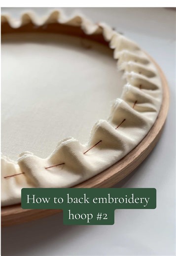 Finishing Up Your Embroidery Hoop Technique