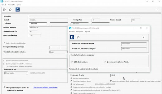 Manejo IVA diferencial    - Portal de Clientes Siigo Software Contable y Administrativo