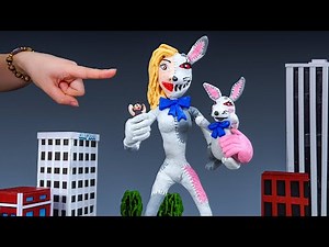 😱 Making VANNY VANESSA in the city - FNAF Security Breach with clay | Clay 1001