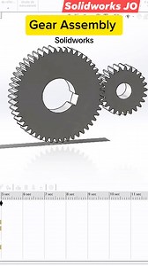 Solidworks Gear Assembly. #SolidWorks #solidworksdesign #solidworkstutorial #solidworks_modeling #reelsfb Solidworks Jo | Kyaw Win
