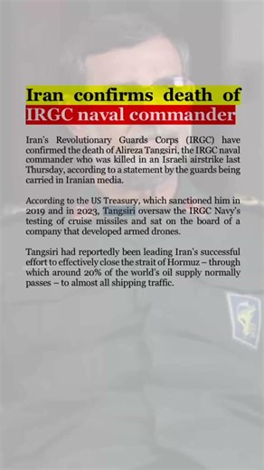 Death of Iran Naval Commander | #iranregime