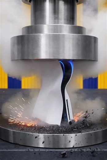 Hydraulic Press vs PS5 😱🔥 | Destruction Extrême de la PlayStation 5 !