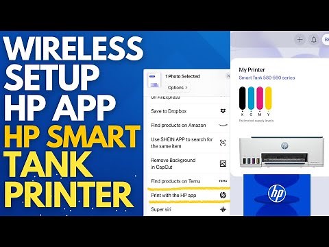 Wireless Setup Using HP Mobile App | Connect HP Printer to WiFi & Print from Phone | HP Smart Tank