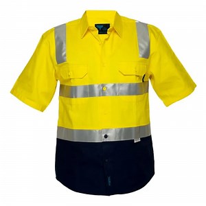 [Hot Item] Hi Vis Workwear Reflective Uniform Short Sleeve Safety Work Shirts