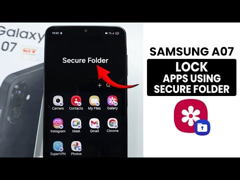How to Lock App Using Secure Folder in Samsung A07 - Lock App Settings