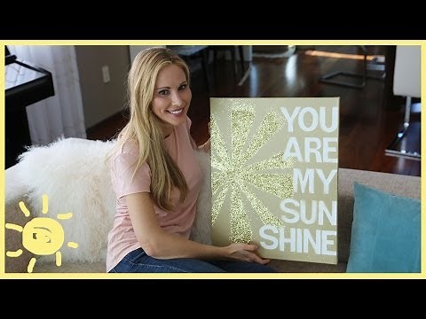 DIY | QUOTE ON CANVAS (cute, easy art!)
