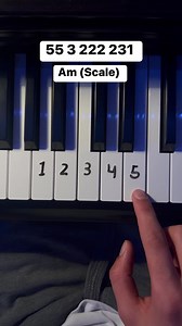 (In the end) from (Am) I chose this scale because it is the easiest and it consists of all white keys #pianocover #piano #pianolessons #pianotutorial | Keys Tutorials