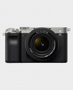 Buy Sony Alpha 7C Compact Full-Frame Camera - Body   28-60mm Zoom Lens ILCE-7CL/SQ Silver in Qatar - AlaneesQatar.Qa