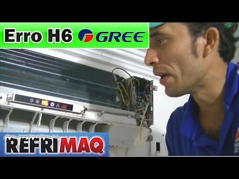 Erro H6 ar condicionado gree
