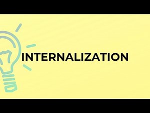 What is the meaning of the word INTERNALIZATION?
