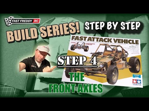 Tamiya Fast Attack Vehicle on the FAV Chassis - Step 4 - The Front Axles