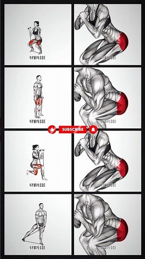 Resistance Band Glute Exercises at Home #fitness #workout #strengthtraining #legday #musclebuilding