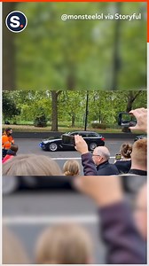 US President Joe Biden’s motorcade was seen driving through London on Monday, September 19, on the way to Queen Elizabeth II’s funeral at Westminster Abbey. Credit: @monsteelol via Storyful | storyful