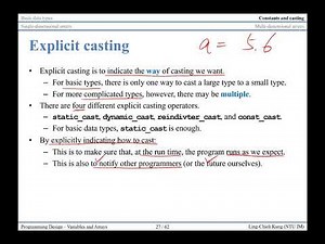 【程式設計】第四講：Variables and Arrays #6 Casting