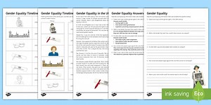 Gender Equality Worksheets