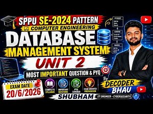 DBMS Unit 2 SQL & PL/SQL Important Questions + PYQ | SPPU SE 2024 Pattern | #sppu #dbms