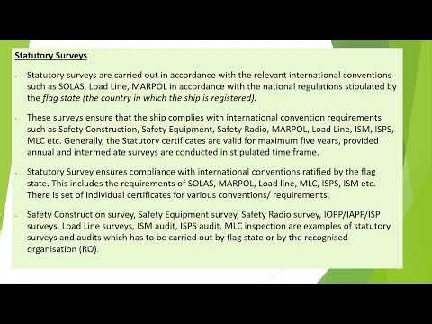 CLASS Vs STATUTORY SURVEYS